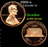 Proof 2001-s Lincoln Cent 1c Grades GEM++ Proof Deep Cameo