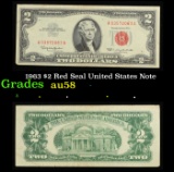 1963 $2 Red Seal United States Note Grades Choice AU/BU Slider