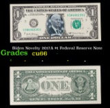 Biden Novelty 2017A $1 Federal Reserve Note Grades Gem+ CU