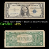 **Star Note** 1957B $1 Blue Seal Silver Certificate Grades vf+