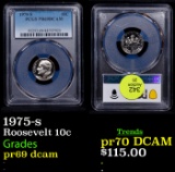 Proof PCGS 1975-s Roosevelt Dime 10c Graded pr69 dcam By PCGS