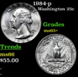 1984-p Washington Quarter 25c Grades GEM+ Unc