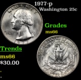 1977-p Washington Quarter 25c Grades GEM+ Unc