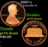 Proof 2007-s Lincoln Cent 1c Grades GEM++ Proof Deep Cameo