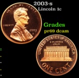 Proof 2003-s Lincoln Cent 1c Grades GEM++ Proof Deep Cameo