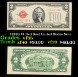 1928G $2 Red Seal United States Note Grades vf++