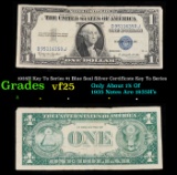 1935H Key To Series $1 Blue Seal Silver Certificate Key To Series Grades vf+