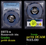 Proof PCGS 1975-s Roosevelt Dime 10c Graded pr69 dcam By PCGS