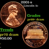 Proof 2001-s Lincoln Cent 1c Grades GEM++ Proof Deep Cameo
