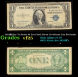 1935H Key To Series $1 Blue Seal Silver Certificate Key To Series Grades vf+