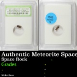 Authentic Meteorite Space Rock North West Africa, Sahara Desert Find Graded By INB