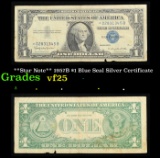 **Star Note** 1957B $1 Blue Seal Silver Certificate Grades vf+