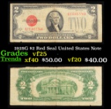 1928G $2 Red Seal United States Note Grades vf+