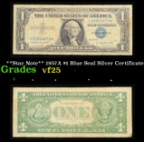 **Star Note** 1957A $1 Blue Seal Silver Certificate Grades vf+