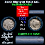 Buffalo Nickel Shotgun Roll in Old Bank Style 'Bell Telephone' Wrapper 1927 & s Mint Ends