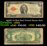 1928G $2 Red Seal United States Note Grades vf+