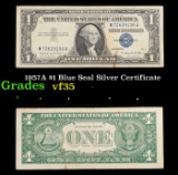 1957A $1 Blue Seal Silver Certificate Grades vf++