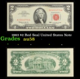 1963 $2 Red Seal United States Note Grades Choice AU/BU Slider