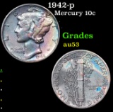 1942-p Mercury Dime 10c Grades Select AU