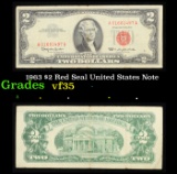 1963 $2 Red Seal United States Note Grades vf++
