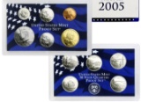 2005 United States Mint Proof Set 10 coins No Outer Box