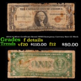 1935A $1 Silver Certificate Hawaii WWII Emergency Currency Rare CC Block Grades f+