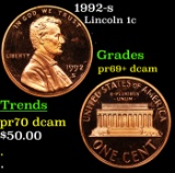 Proof 1992-s Lincoln Cent 1c Grades GEM++ Proof Deep Cameo