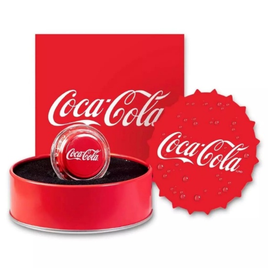 2023 1 Niue Coca Cola Bottle Cap Commerative Coin 6g .999 Silver in Collector Tin with COA COOL!