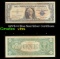 1957B $1 Blue Seal Silver Certificate Grades vf++
