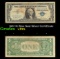 1957 $1 Blue Seal Silver Certificate Grades vf+