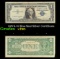 1957A $1 Blue Seal Silver Certificate Grades vf++