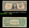 1957B $1 Blue Seal Silver Certificate Grades vf++