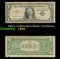1957A $1 Blue Seal Silver Certificate Grades vf+