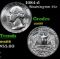 1984-d Washington Quarter 25c Grades GEM+ Unc