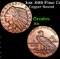 1oz .999 Fine Copper Bullion Round - Indian Gold Coin Style Grades Ungraded