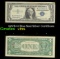 1957B $1 Blue Seal Silver Certificate Grades vf++