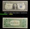 1957A $1 Blue Seal Silver Certificate Grades vf+