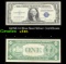 1935E $1 Blue Seal Silver Certificate Grades xf+