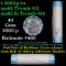 BU Shotgun Jefferson 5c roll, 2003-p 40 pcs Bank $2 Nickel Wrapper