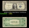 1935E $1 Blue Seal Silver Certificate Grades vf+
