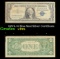 1957A $1 Blue Seal Silver Certificate Grades vf+