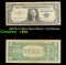1957B $1 Blue Seal Silver Certificate Grades vf+