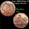 1oz .999 Fine Copper Bullion Round - Indian Gold Coin Style Grades Ungraded