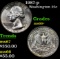 1987-p Washington Quarter 25c Grades GEM++ Unc