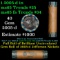 BU Shotgun Jefferson 5c roll, 2005-d Ocean 40 pcs Security Armored Express $2 Nickel Wrapper