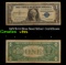 1957B $1 Blue Seal Silver Certificate Grades vf+