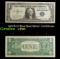 1957B $1 Blue Seal Silver Certificate Grades vf++