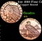 1oz .999 Fine Copper Bullion Round - Indian Gold Coin Style Grades Ungraded