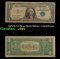 1957B $1 Blue Seal Silver Certificate Grades vf+