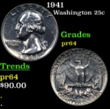 1941 Proof Washington Quarter 25c Grades Choice Proof